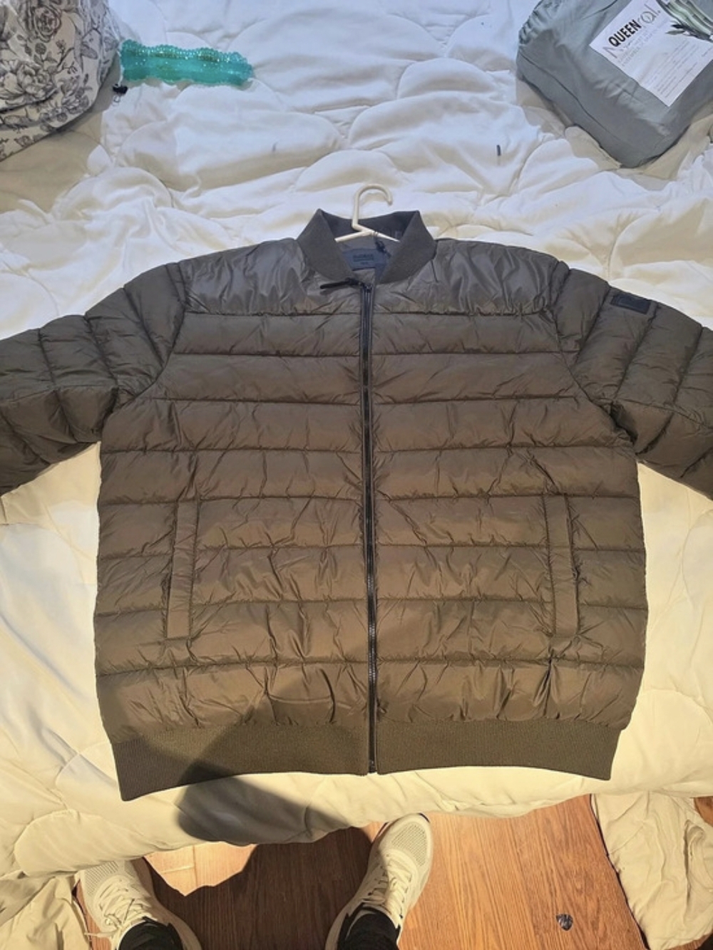 Rudsak Jeremy Down Bomber Jacket Puffer Brown XL